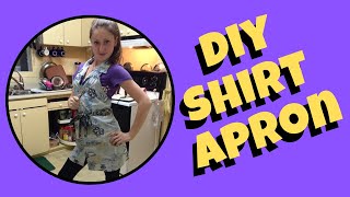 Apron Tutorial DIY Up-cycled Men's Shirt Easy Sewing Project