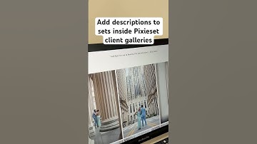 Add descriptions to sets inside your client galleries  #pixieset #photographer #photography
