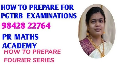 PGTRB MATHS Fourier Series