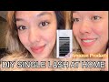 HOW TO: DIY SINGLE LASH AT HOME FIRST-TIMER | AMAZON PRODUCTS | EASY &amp; FUN