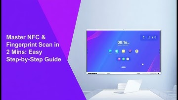 Smart Education Game-Changer: Digital Whiteboard with NFC Binding & Fingerprint Entry