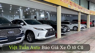 Báo giá xe ô tô cũ hạng sang tại Việt Tuấn Auto | P1 Tháng 4-2024