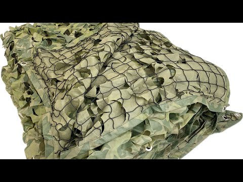 Маскувальна сітка на основі антидронова "Камуфляж №1" для бліндажів, окопів, авто, пікапа та техніки., видео 1