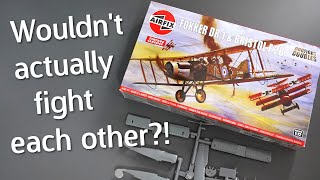 Fokker Dr1 Bristol F2B Dogfight Double Set From Airfix - 172 Scale Model Kit Unboxing Review
