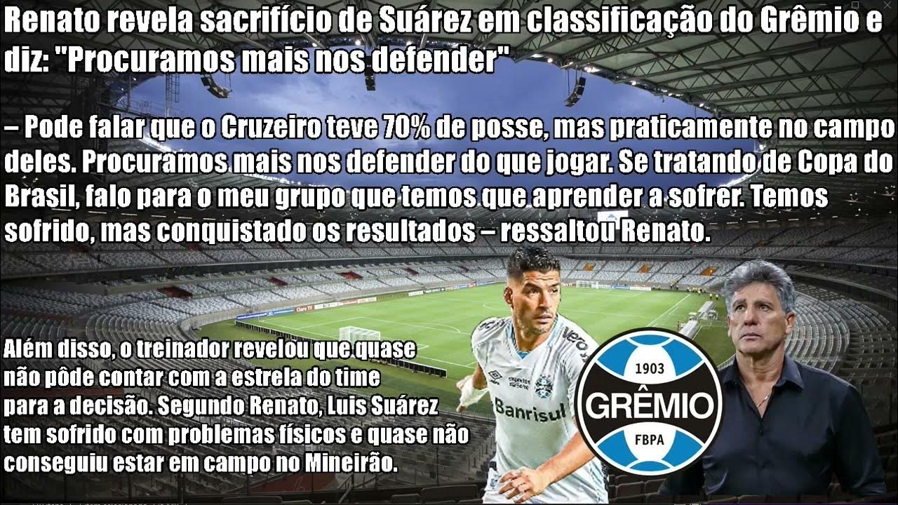 Técnico do Cruzeiro classifica jogo contra o Grêmio como 'final' e avisa:  ''vamos dar a vida'' - RDCTV - Rede Digital de Comunicação