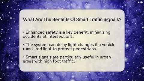 What Are The Benefits Of Smart Traffic Signals? - Talking Tech Trends