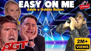 Golden Buzzer : Simon Cowell cried when he heard the song Easy on Me with an extraordinary voice