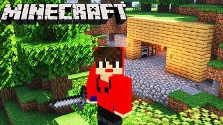 Minecraft: DUPLA SURVIVAL - A PRIMEIRA NOITE ASSUSTADORA!!! #01