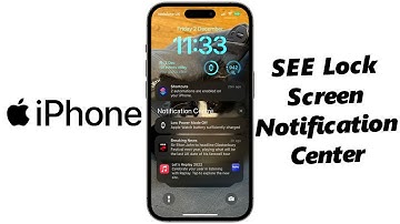 How To See Notifications Center On iPhone Lock Screen
