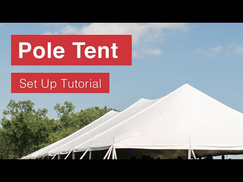 Pole Tent Set Up Tutorial - Youtube