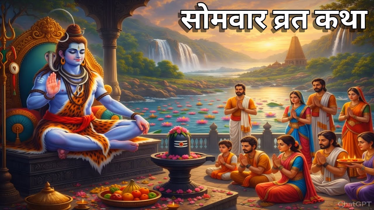 सोमवार व्रत कथा | somwar vrat Katha | महादेव व्रत कथा | mhadev vrat katha |Shiv mahapuran#bholenath