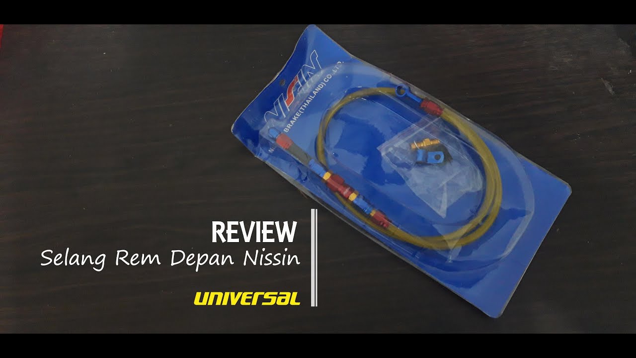 Selang Rem PSI Nissin Serat Karbon // HONDA BEAT 2020 GOLD EDITION