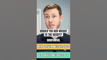 Should you ADD WEIGHT?! Well we test a driver head with a MINI DRIVER shaft with surprising results!