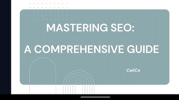 Mastering S.E.O.: A Comprehensive Guide