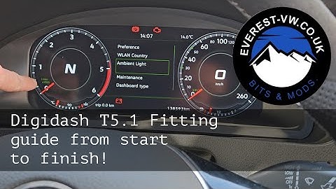 EVEREST-VW DIGIDASH: T5 1 The full install guide & setup! @everest-vw