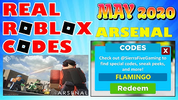 ROBLOX ARSENAL CODES MAY 2020
