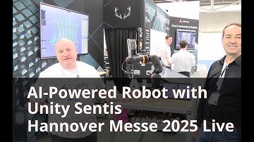 AI-Powered Robot with Unity & Sentis | Real-Time Digital Twin Demo @ Hannover Messe 2025