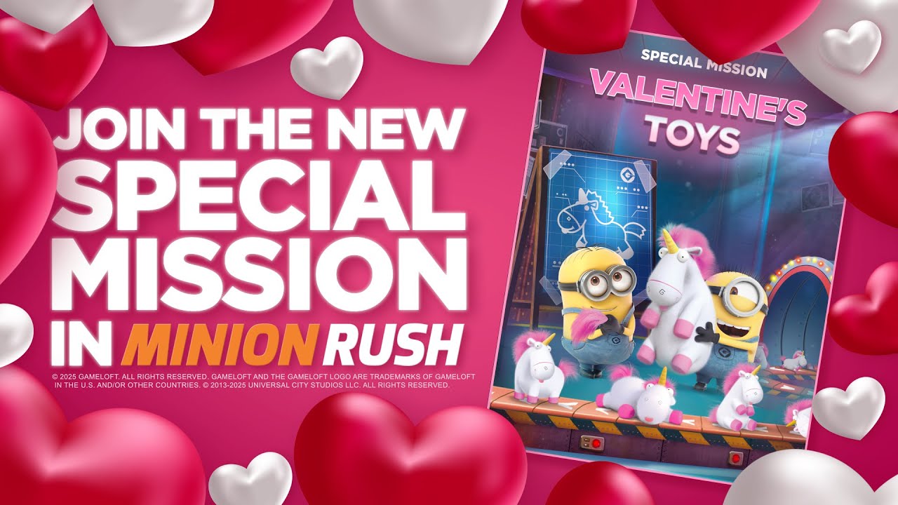 Minion Rush - Valentine's Toys Special Mission Trailer