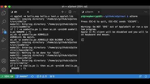 Apple II Pi Remote Dev Demo