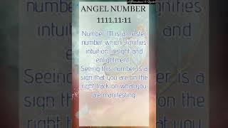 1111 angel number meaning #shorts #youtubeshorts #short #angelnumbers #lawofattraction 