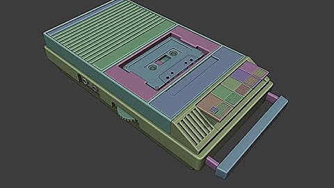 BLENDER CHALLENGE 3: Modeling a Cassette Player (Part 6)