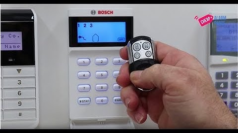 Deleting a remote control on a Bosch 3000 alarm panel with an icon keypad.