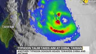 Typhoon Talim turns to Taiwan, China