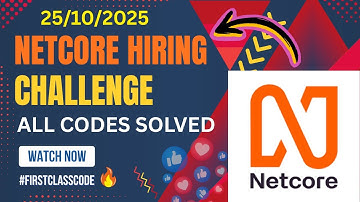 Netcore Backend Developer Hiring Challenge 2025 Solution #netcore #coding #hiring #firstclasscode