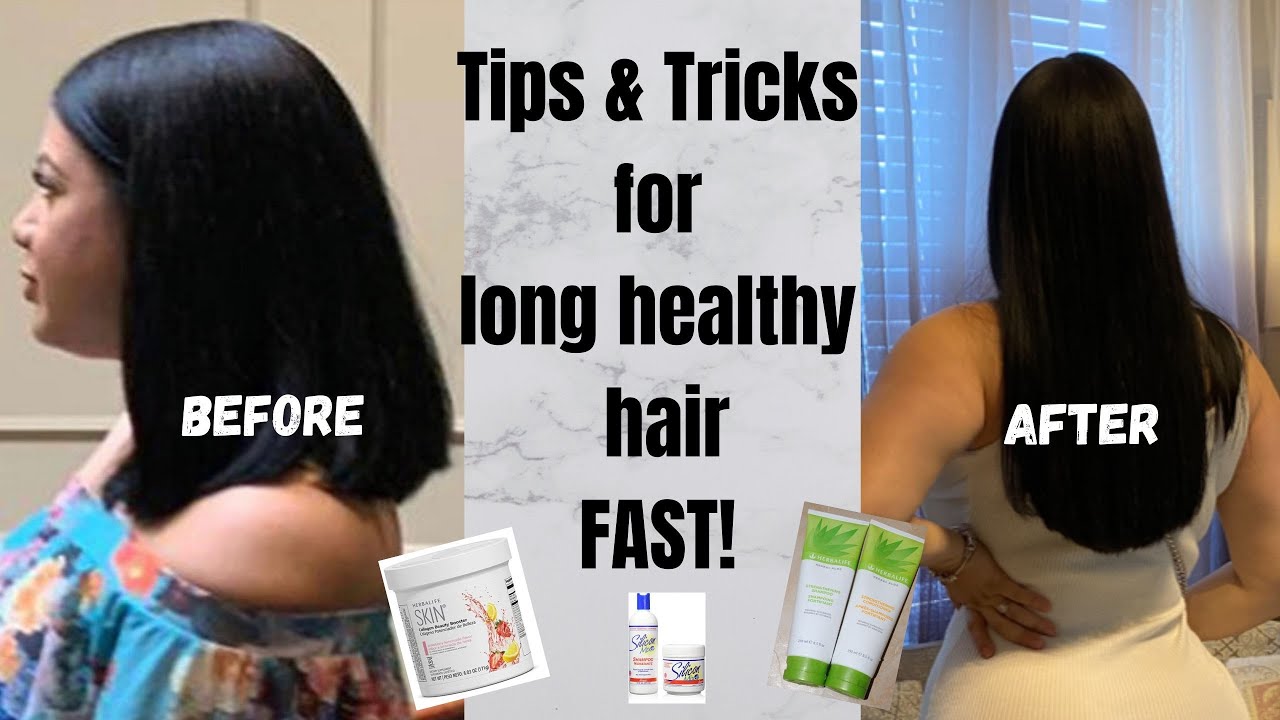 How to Grow Your Hair Long FAST| HERBALIFE BEAUTY BOOSTER| My Hair Routine  - YouTube