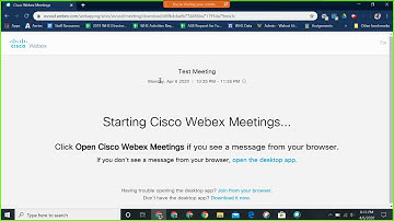 WebEx Meetings Walk-through