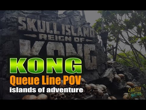 Reign Of Kong Skull Island Queue Line Pov Youtube