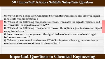 MCQ Questions Avionics Satellite Subsystems with Answers