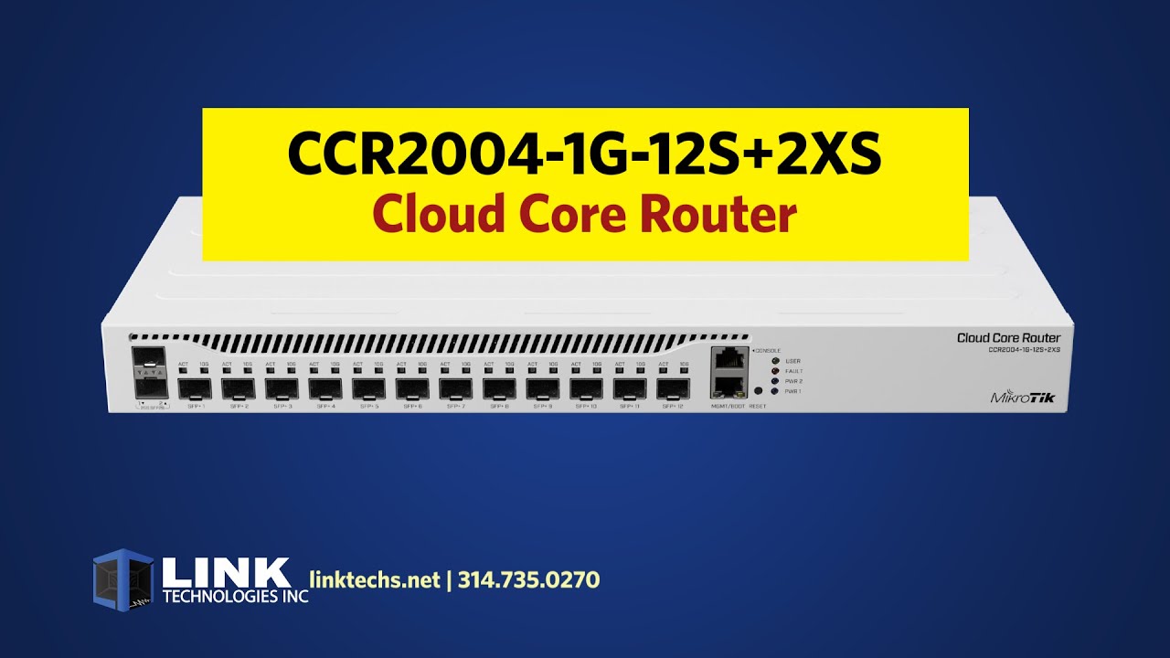 CCR2004 Cloud Core Router from Link Technologies, Inc. - YouTube