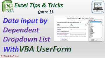 Excel VBA (part1): Dependent Dropdown List by Index and Match
