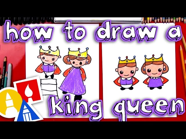 How To Draw A King And Queen - Art For Kids Hub 