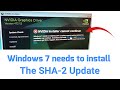 Nvidia installer Cannot Continue Windows 7 needs to install The SHA-2 Update Fix
