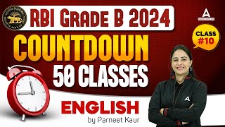 RBI Grade B English Classes #10 | RBI Grade B English Preparation 2024 | RBI Grade B Classes