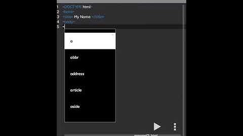 LAB1: HTML tags displaying your name and in your favorite color font using anWriter free HTML editor