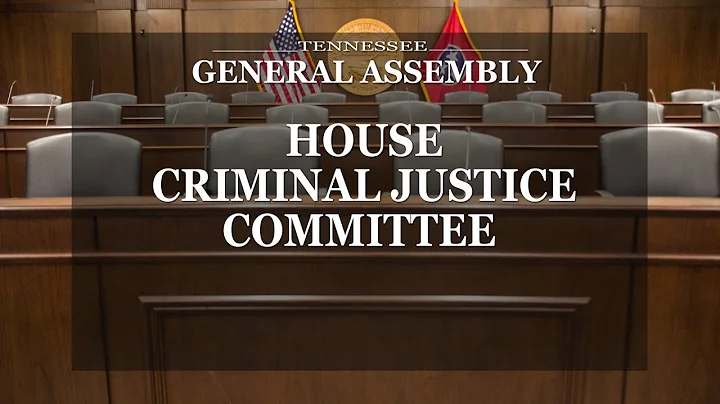House Criminal Justice Committee - April 7, 2021 - House Hearing Room 2