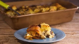 A Savory Twist on Holiday Bread Pudding