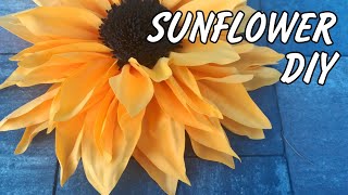 Giant Foam flowers tutorial  Giant sunflower  Foam sheet craft ideas  Goma eva