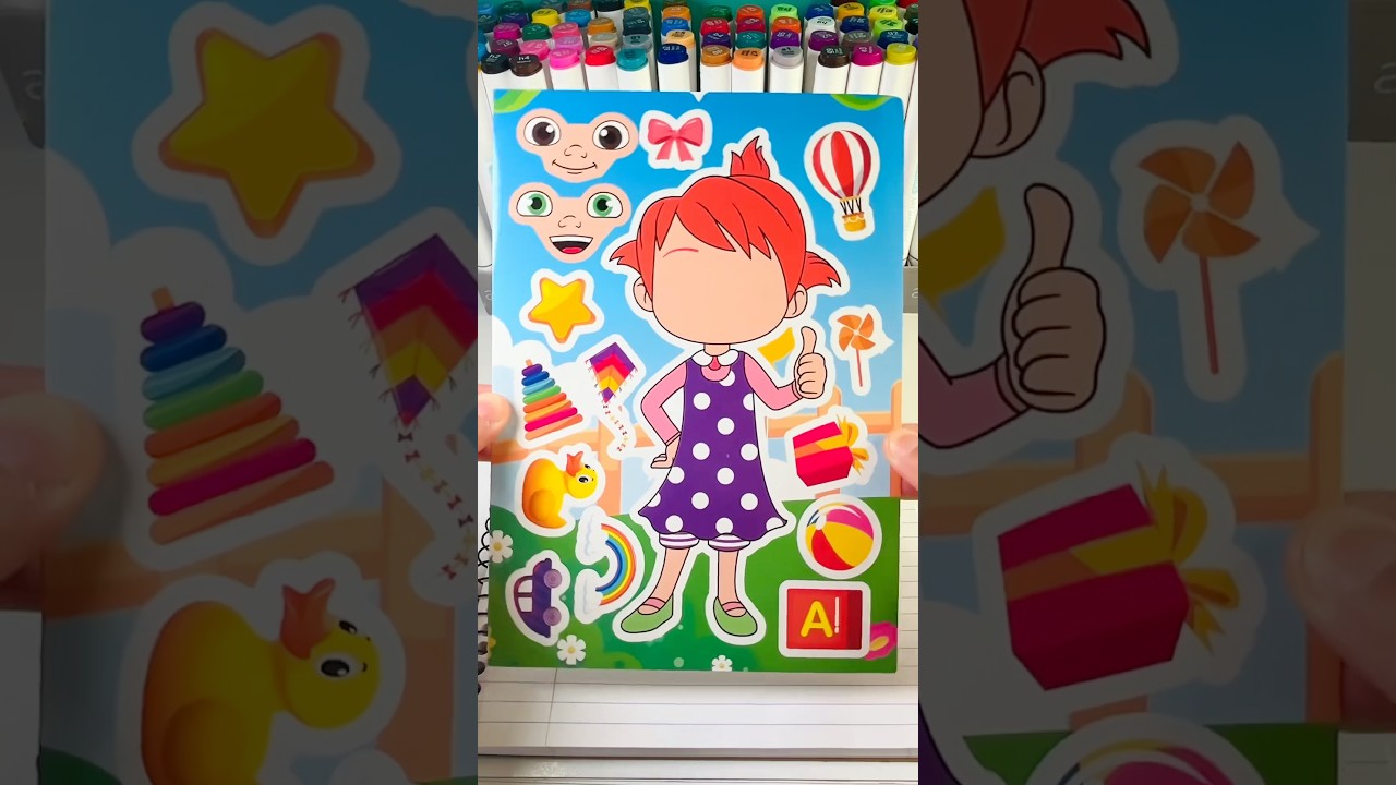 COCOMELON! DIY Make a Face Stickers with YoYo 🎨