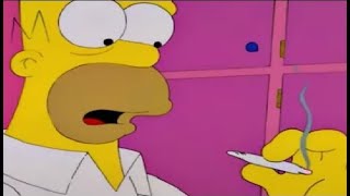 homer smokes weed