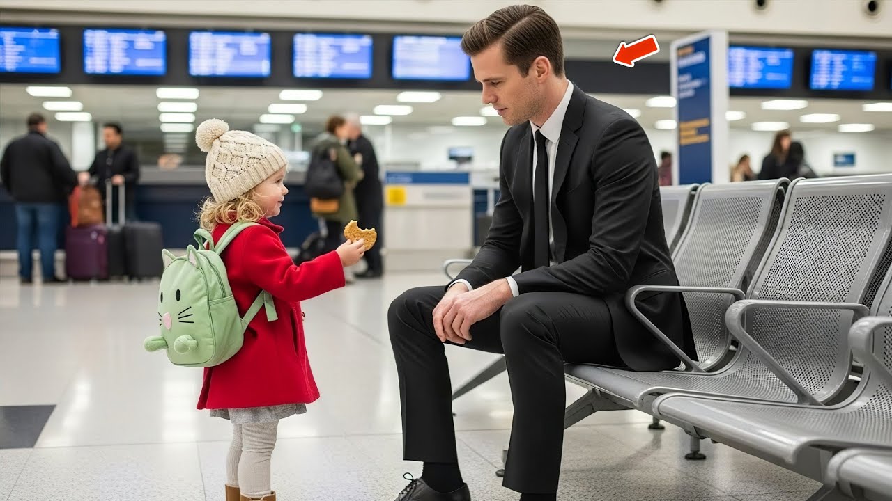 Are You Lost Too, Mister?” The Little Girl’s Question Stopped the Lonely CEO at the Airport...