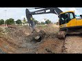 Incredible Volvo EC2500L Excavator Cleaning Canal In Action - Excavator Working for new Road