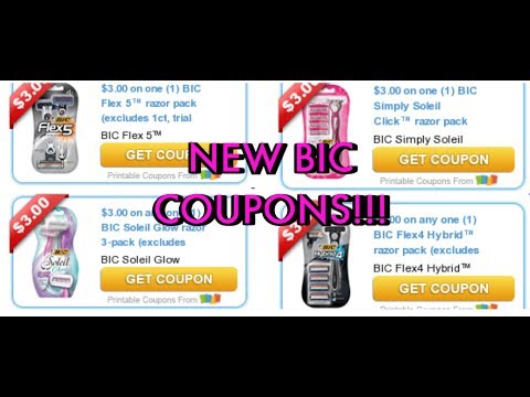 4…NEW BIC RAZOR PRINTABLE COUPONS!