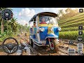 Bajaj Auto Rickshaw 🛺 Mud Off-Road Challenge 😱 | Slippery Road BUSSIN Gameplay!
