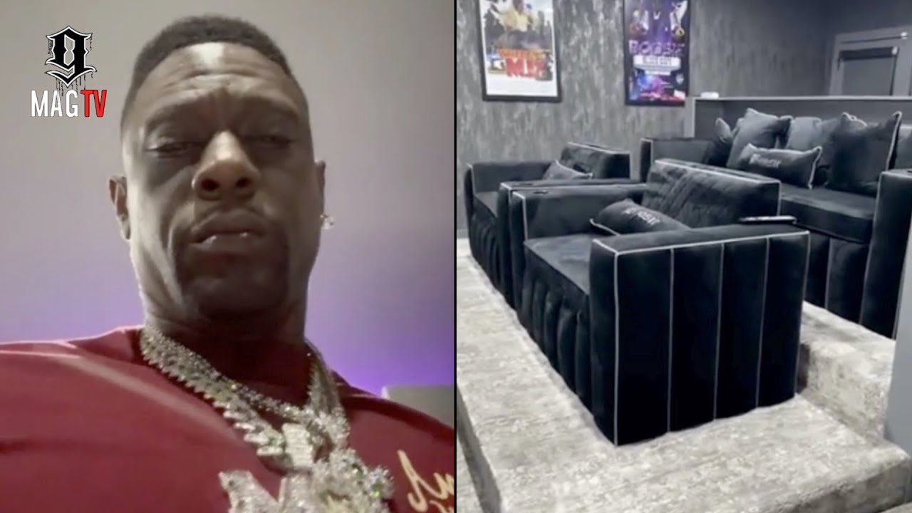 Boosie Shows Off The Theatre Room In His New Batman Mansion! 🏘 - YouTube