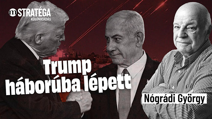 Trump döntött: amerikai támadás indult Irán ellen - Stratéga Nógrádi Györggyel | gyorselemzés