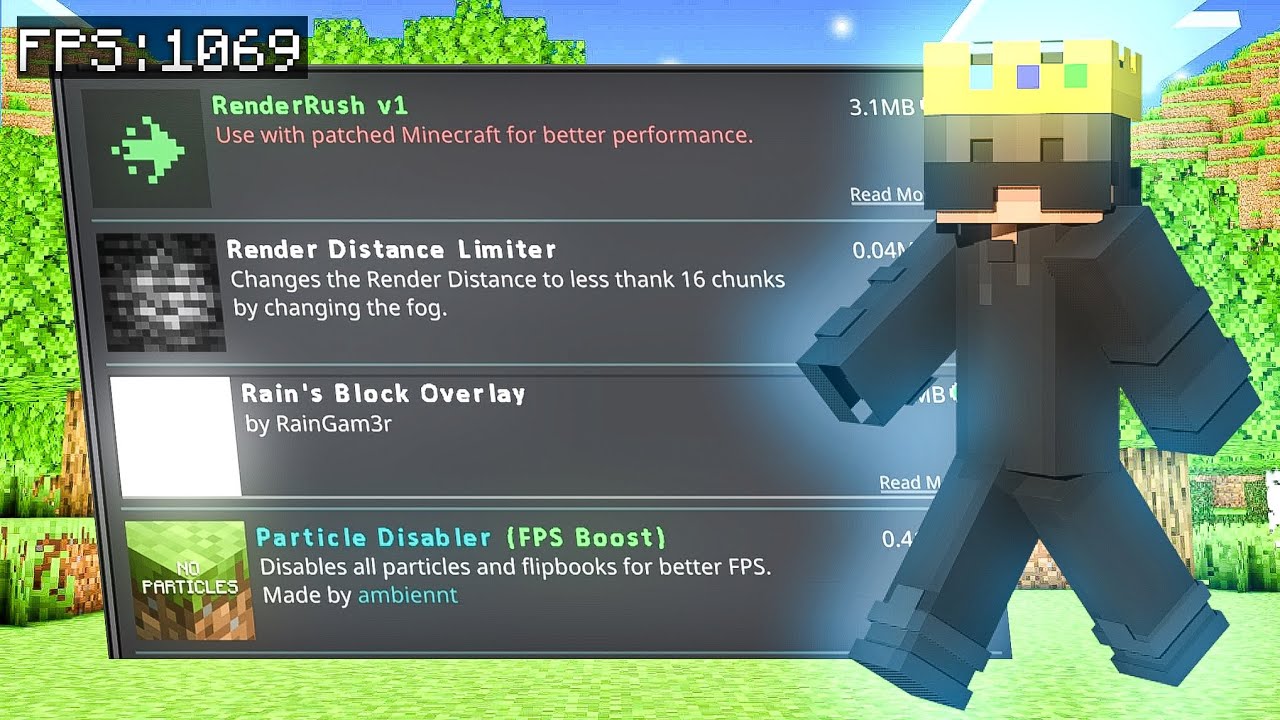 Best FPS Boost Texture Pack For MCPE 1.21+ - YouTube